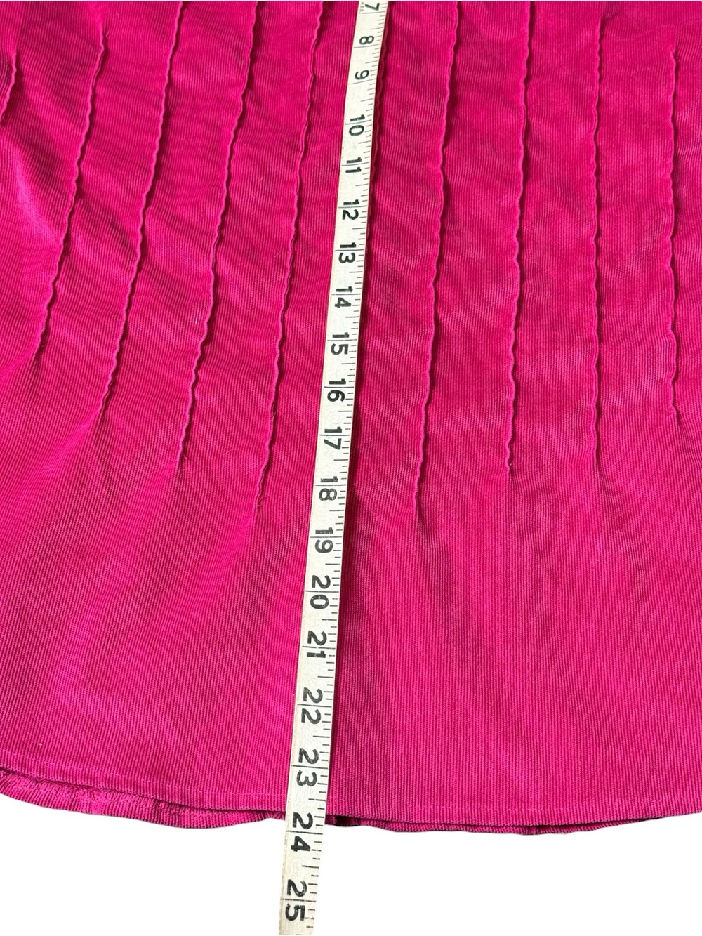 Rebecca Malone Hot Pink Pintuck Button Down Blouse Size 6 Y2K Retro - Picture 7 of 10